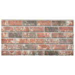 3D Wall Panels with Dark Brown & Grey Brick Design 10 pcs EPS 147196