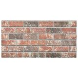 3D Wall Panels with Dark Brown & Grey Brick Design 10 pcs EPS 147196