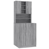 Washing Machine Cabinet Grey Sonoma Engineered Wood 3120183