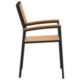 Stacking Chair 6 pcs Brown 56 x 57 x 87 cm Solid Acacia Wood 3284393