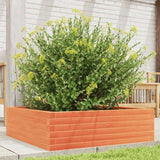 Garden Planter Wax Brown 80x80x23 cm Solid Wood Pine 847200
