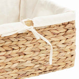 Storage Baskets 3 pcs Natural 40 x 30 x 18 cm Water hyacinth 42020143
