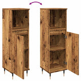 Bathroom Cabinet Old Wood 30x30x100 cm Engineered Wood 857205
