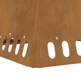 Fire Pit Brown 48 x 48 x 40 cm Weathering Steel 858923