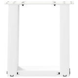 Coffee Table Legs U-Shaped 2 pcs White 30x cm Steel 4012737