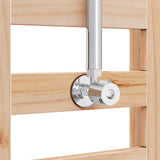 Outdoor Shower 223 cm Solid Pine Wood and Stainless Steel 886328