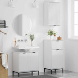 Bathroom Furniture Set 3 pcs High gloss white Engineered wood 3393107