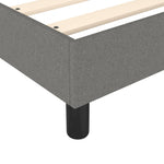 Box Spring Bed Frame Dark Grey 90x200 cm Fabric 3120485