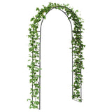 Garden Arch Floral Black 115 x 37 x 231 cm 42021351