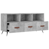 TV Cabinet Concrete Grey 102x36x50 cm Engineered Wood 829008