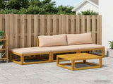 Sofa Set 4 pcs Natural Solid Acacia Wood 3417303