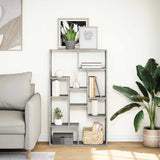 Bookcase Concrete Grey 72x20x120,5 cm Engineered Wood 858159