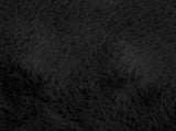 Anti-Slip Faux Rabbit Fur Rug OLITE Black 160 x 230 cm 42021726