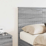 Headboard with Headboard Grey Sonoma 120 cm Engineered wood 887787
