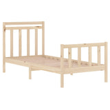 Bed Frame without Mattress 90x190 cm Single Solid Wood 3105345