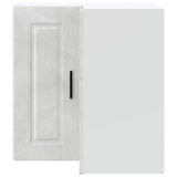 Kitchen Wall Corner Cabinet "Porto" Concrete Grey Engineered Wood 854101