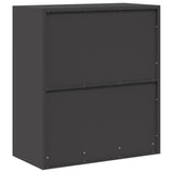 Storage Cabinet Black 80 x 40 x 90 cm Steel 891682