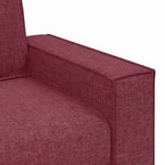 Sofa Set with Cushion 3 pcs Wine Red 220 x 78 x 84 cm Fabric 3324612