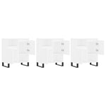 Sideboards 3 pcs White Engineered Wood 3190157