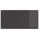 Kitchen Backsplash Dark Grey 120 x 60 cm Tempered Glass 42001315