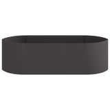 Raised Garden Bed Black 140 x 40x 40 cm Steel 8011712