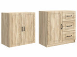 Cabinet Set 2 pcs Sonoma Oak Engineered Wood 3416981