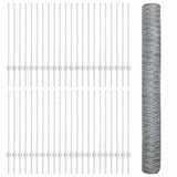 Welded Wire Fence 100 x 1 m Hot-Dip Galvanised Steel 3337073