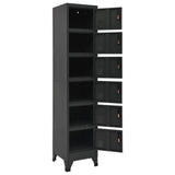 Locker Cabinet Anthracite 38x40x180 cm Steel 339795