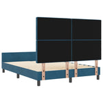 ZNTS Dark Blue Velvet Bed Frame 140x200 cm 3344883
