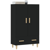 Highboard Black Engineered wood Tall Highboard Rectangular 812565