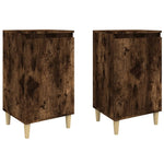 ZNTS Bedside Cabinets 2 pcs Smoked Oak 40x35x70 cm Engineered Wood 819639