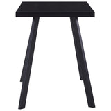 ZNTS Dining Table Black 120x60x75 cm Tempered Glass 281872