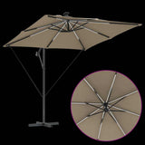 Umbrella Taupe 249 x 249 x 250 cm Polyester and Aluminium 42003402