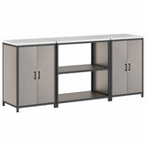 Kitchen Storage Set HATTEM 3 pcs Rusty Steel 3392672