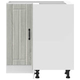 Kitchen Corner Base Cabinet Lucca Grey Sonoma Engineered Wood 853753