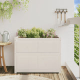 Garden Planter White 90x50x70 cm Solid Wood Pine 837470
