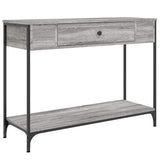 Console Table Grey Sonoma 100x34,5x75 cm Engineered Wood 834163