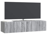 Wall-Mounted TV Cabinet Grey Sonoma 98 x 31 x 30 cm 898391