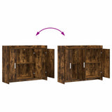 Sideboard Smoked Oak 98.5 x 33 x 80 cm Engineered Wood 8011127