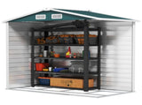 7 x 4ft Garden Shed, Easy to Assemble, Upgraded Galvanised Steel Frame with Foundation Kit, Double T3398P327998