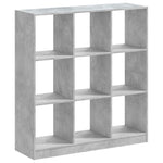 Bookcase Concrete Grey 102x32x108 cm Engineered Wood 3307840