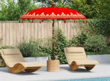 Balinese Parasol Red x 260 cm Cotton and Wood 42006458