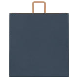 Paper Bags 250 pcs with Handles Blue 45x17x48 cm 4101933