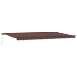 Manual Retractable Awning Brown 600x300 cm 3310221