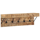 Coat Rack with Shelf Brown 73 x 19 x 23 cm Solid Mango wood 4102745
