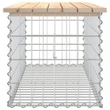 Garden Bench Gabion Design 103x44x42 cm Solid Wood Pine 834359