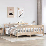Bed Frame without Mattress 180x200 cm Super King Solid Wood Pine 3306255