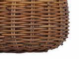 Planter Basket with Storage 2 pcs Brown Lacak Rattan 42020954