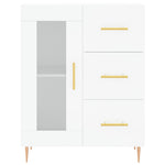 Highboard White 69.5x34x180 cm Engineered Wood 3195947