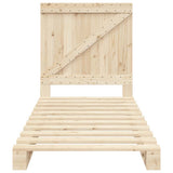 Bed Frame without Mattress with Headboard 90x200 cm Solid Wood 3281550